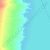 Six Mile Cove topographic map, elevation, terrain