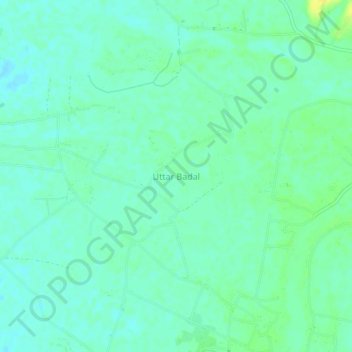 Uttar Badal topographic map, elevation, terrain