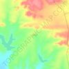 Wapta topographic map, elevation, terrain