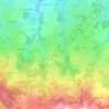 Coussat topographic map, elevation, terrain