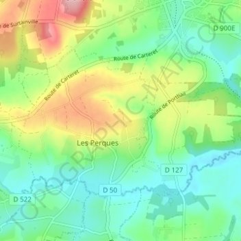 Hameau du Paradis topographic map, elevation, terrain
