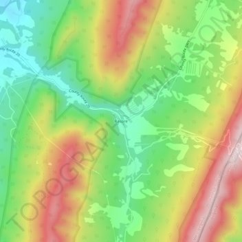 Basore topographic map, elevation, terrain