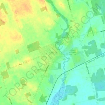 Innerkip topographic map, elevation, terrain