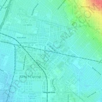 Valla topographic map, elevation, terrain