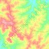 Santo Cristo topographic map, elevation, terrain