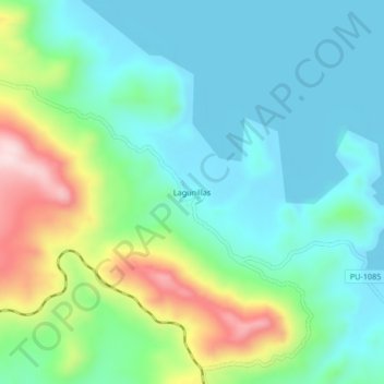 Lagunillas topographic map, elevation, terrain