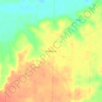 Wallaceburg topographic map, elevation, terrain