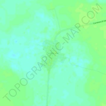 Solferino topographic map, elevation, terrain