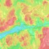 Landvetter topographic map, elevation, terrain