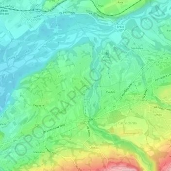 Farra topographic map, elevation, terrain