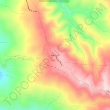 Kneeland topographic map, elevation, terrain