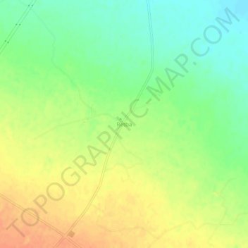 Retba topographic map, elevation, terrain
