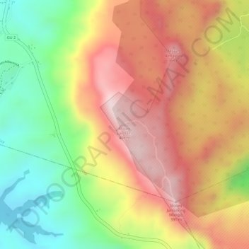 Mount Lamlam topographic map, elevation, terrain