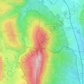 Lippische Velmerstot topographic map, elevation, terrain
