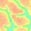 Chive topographic map, elevation, terrain