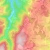 Beaumont topographic map, elevation, terrain
