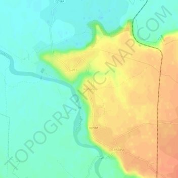 Rohani topographic map, elevation, terrain