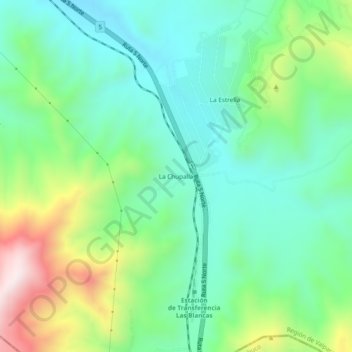 La Chupalla topographic map, elevation, terrain