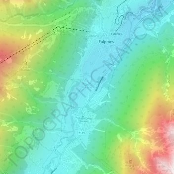 Medraz topographic map, elevation, terrain
