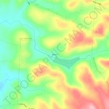 Vetera topographic map, elevation, terrain