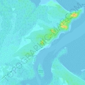 Water Tank Hill topographic map, elevation, terrain