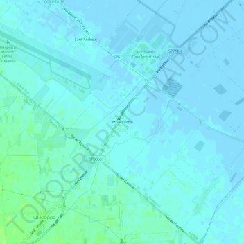Montaletto topographic map, elevation, terrain