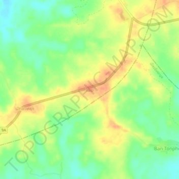 Phone topographic map, elevation, terrain