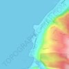 Sharks Cove topographic map, elevation, terrain