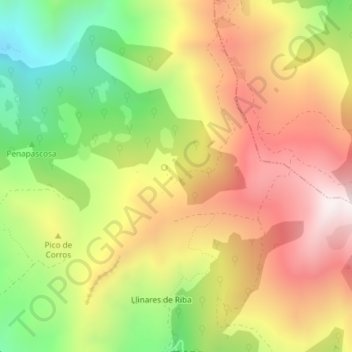 Fuente Prieta topographic map, elevation, terrain
