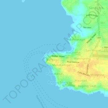 Bagong Pag-asa topographic map, elevation, terrain