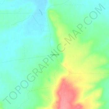 Coalmont topographic map, elevation, terrain