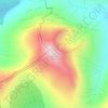 Ben Lui topographic map, elevation, terrain