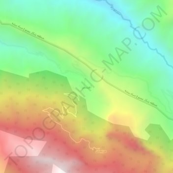 Ahan Sar topographic map, elevation, terrain