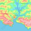 Salcombe topographic map, elevation, terrain