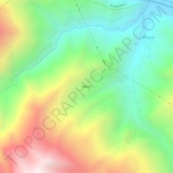 Nivin topographic map, elevation, terrain