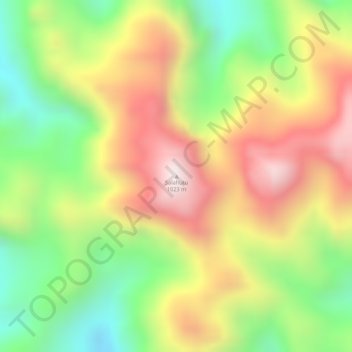 Mount Salahutu topographic map, elevation, terrain