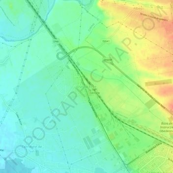 Izvorul Rece topographic map, elevation, terrain
