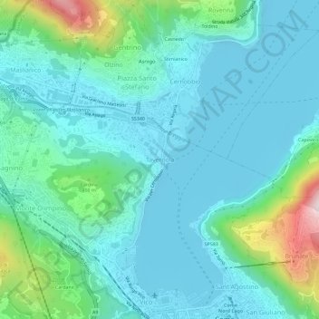Tavernola topographic map, elevation, terrain