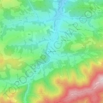 Wöllersdorf topographic map, elevation, terrain
