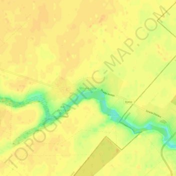 Măineasca topographic map, elevation, terrain