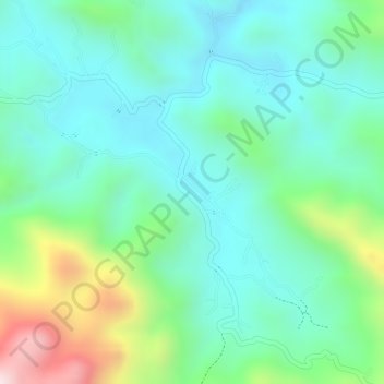 Làng Nủ topographic map, elevation, terrain