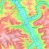 Lauda topographic map, elevation, terrain