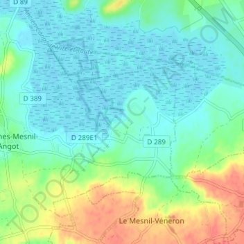 Hameau Vaultier topographic map, elevation, terrain