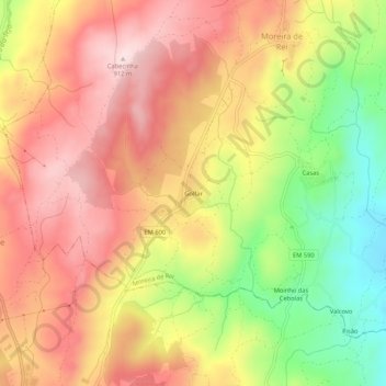 Golfar topographic map, elevation, terrain