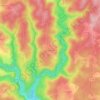 Genestine topographic map, elevation, terrain