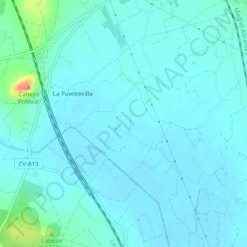 San Juan topographic map, elevation, terrain