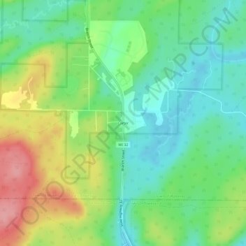 Carter topographic map, elevation, terrain