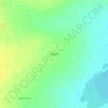 Dalwasa topographic map, elevation, terrain