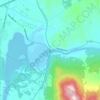 East Georgia topographic map, elevation, terrain