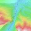 Congost de Mont-rebei topographic map, elevation, terrain